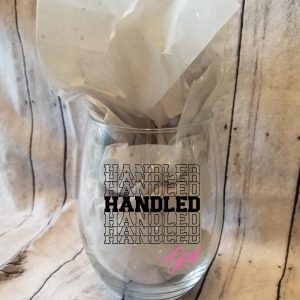 HANDLED glass